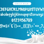 Daily Milk Font Poster 5