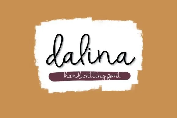 Dalina Script Font Dalina Script Font Poster 1