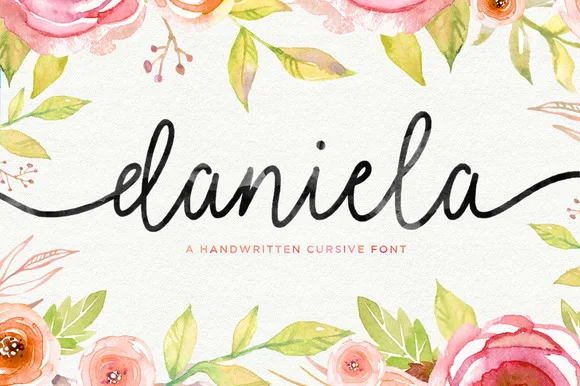 Daniela Script Font Daniela Script Font Poster 1