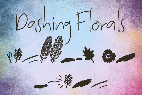 Dashing Florals Font Poster 1