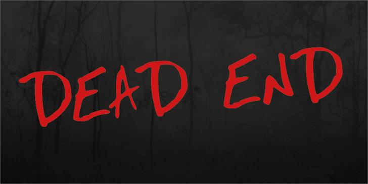 Dead End Font Poster 1