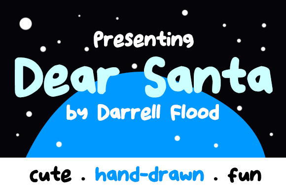 Dear Santa Font Poster 1