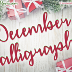 December Calligraphy Font Poster 1