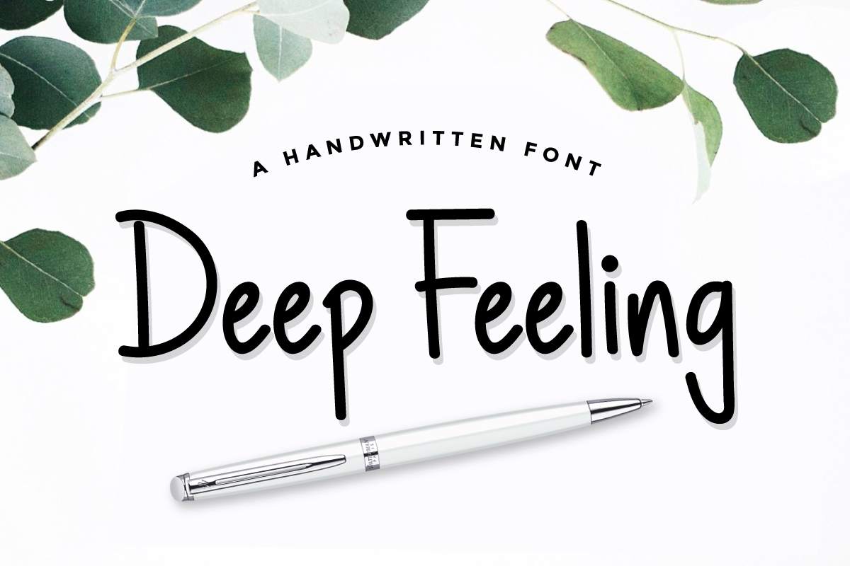 Deep Feeling Font Poster 1