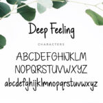 Deep Feeling Font Poster 2