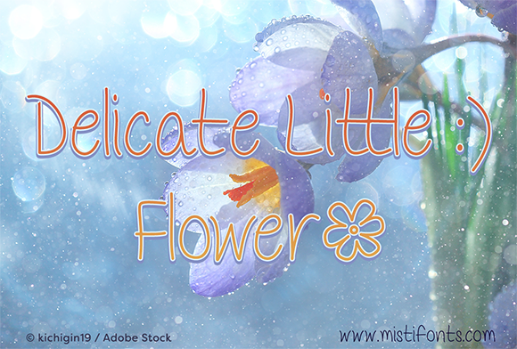 Delicate Little Flower Font Poster 1