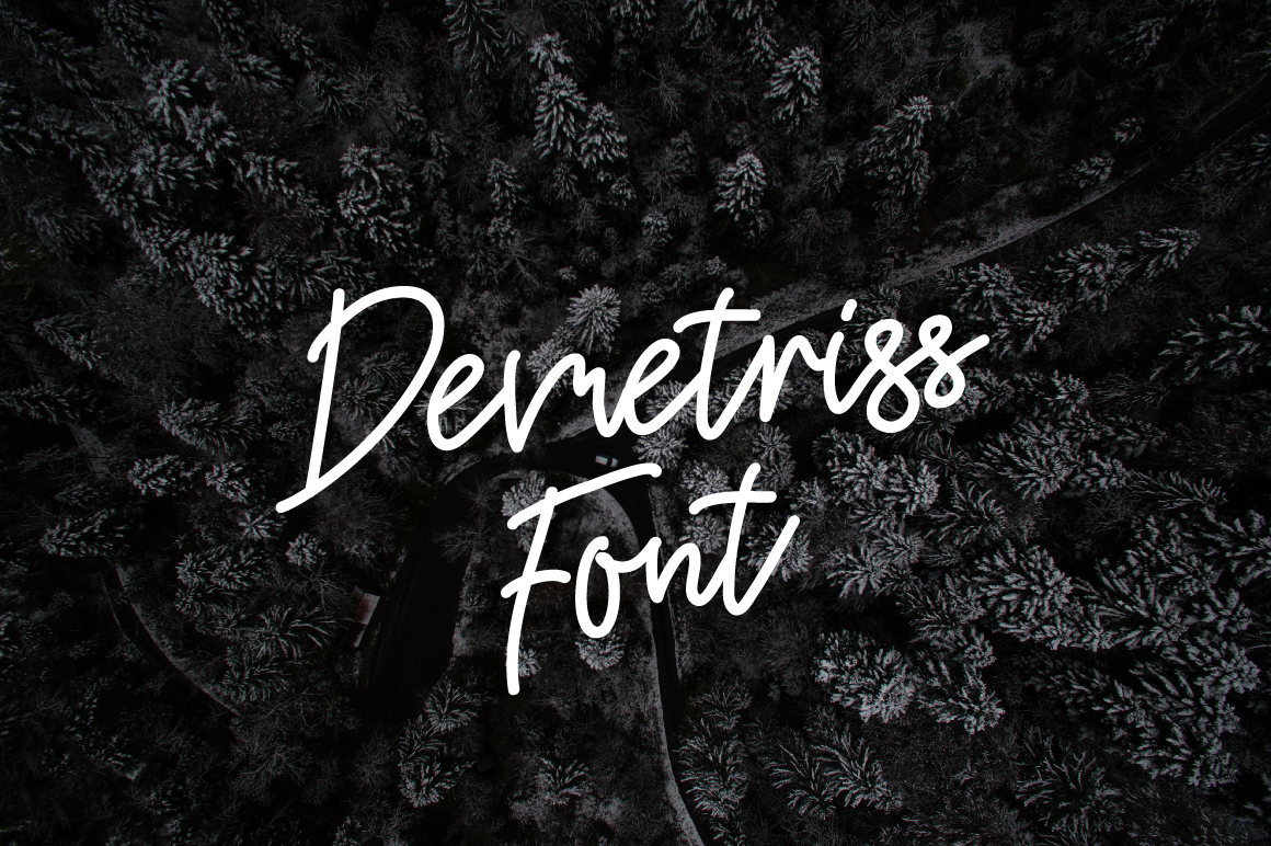 Demetriss Font Poster 1