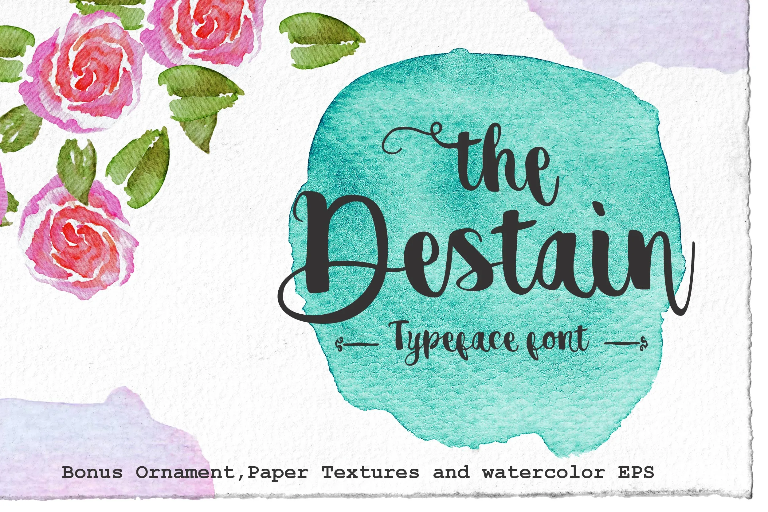 Destain Font Destain Font Poster 1