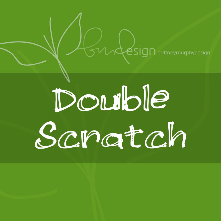 Double Scratch Font Poster 1