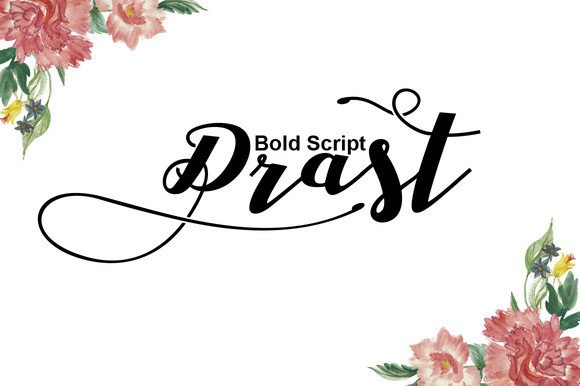 Drast Script Font Poster 1