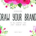 Draw Your Brand Handmade Font Poster 1