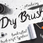 Dry Brush Font Poster 1