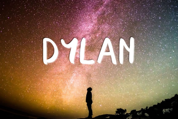 Dylan Font Poster 1