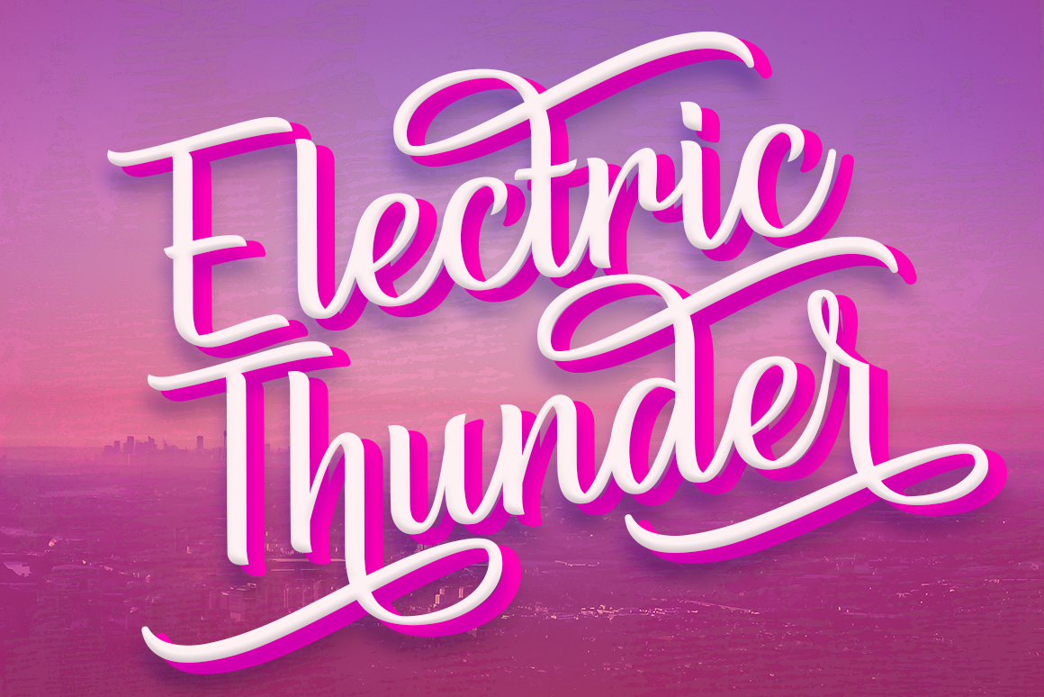 Electric Thunder Font