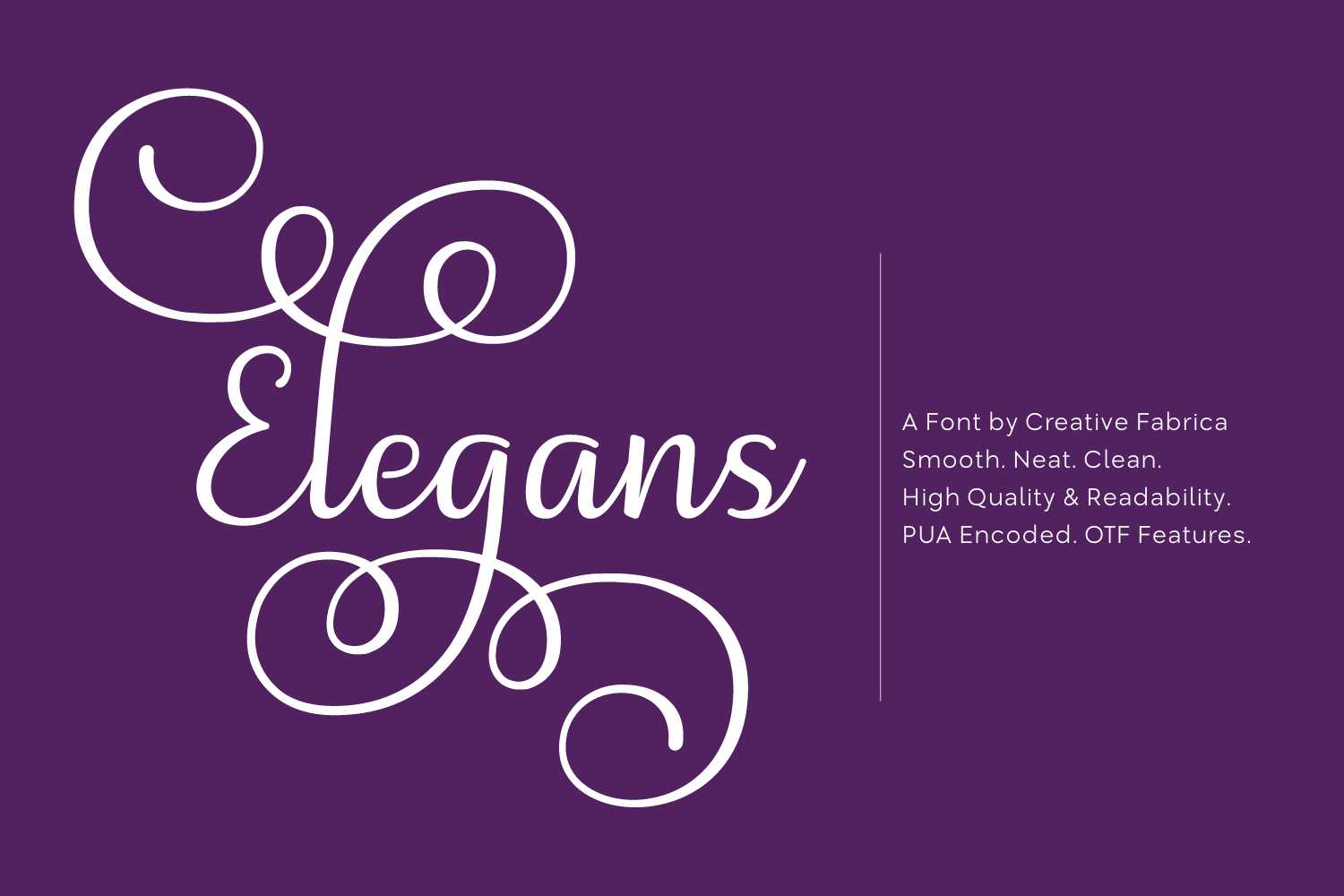 Elegans Font Elegans Font Poster 1