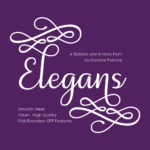 Elegans Font Poster 2