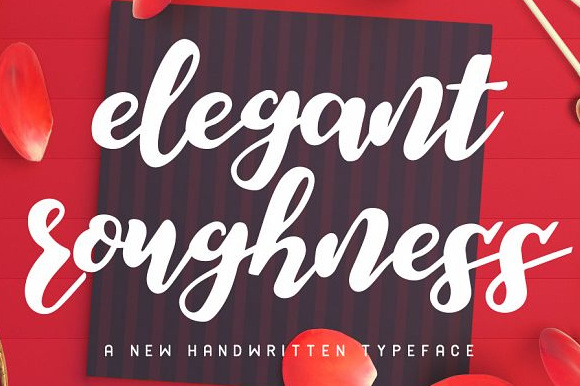 Elegant Roughness Font Poster 1