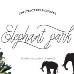 Elephant Park Font Poster 1
