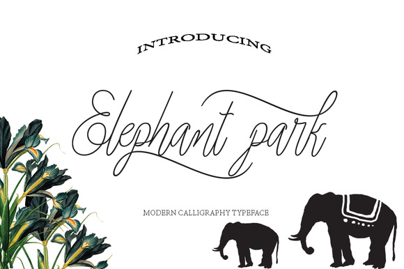 Elephant Park Font Poster 1