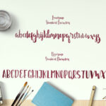 Ellise Naomy Script Font Poster 2