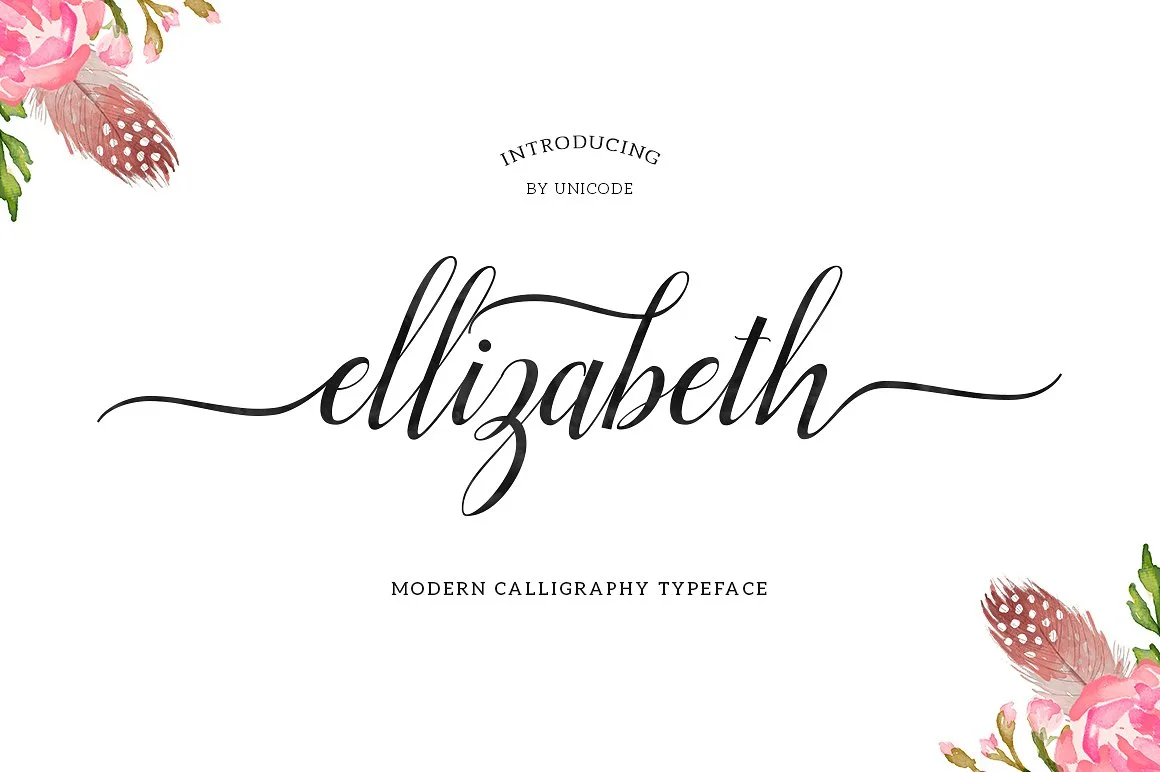 Ellizabeth Font Ellizabeth Font Poster 1