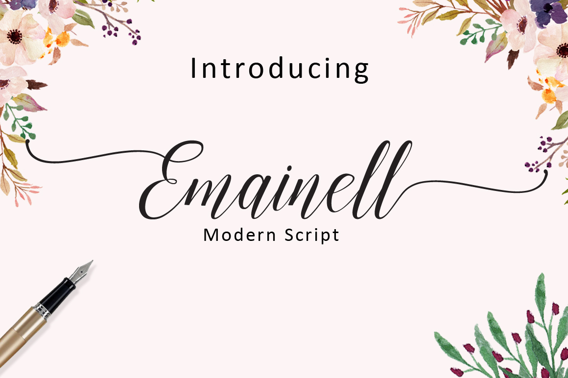 Emainell Font Poster 1