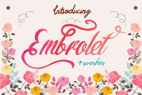 Embrolet Font Poster 1