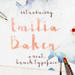 Emilia Baker Font Poster 1