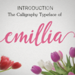 Emillia Script Font Poster 1