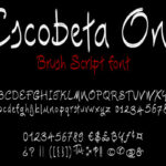 Escobeta One Font Poster 2