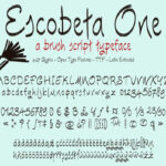 Escobeta One Font Poster 3