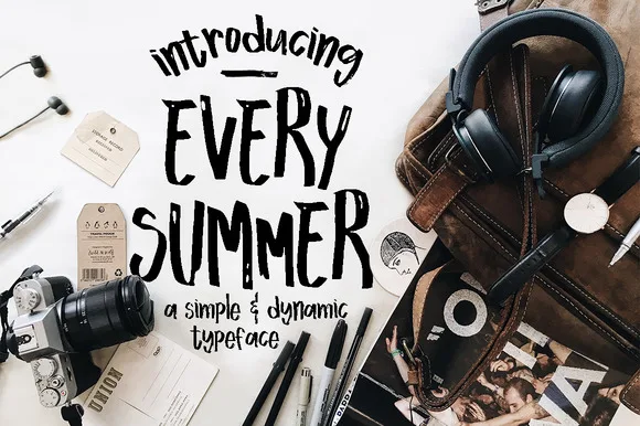 Every Summer Font Every Summer Font Poster 1