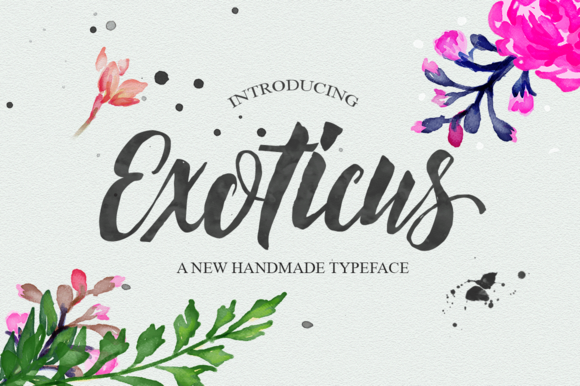 Exoticus Font Poster 1
