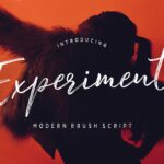 Experiment Brush Font Poster 1