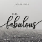 Fabulous Script Font Poster 1