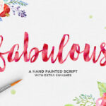 Fabulous Script Font Poster 1