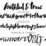 Faithful & True Font Poster 1