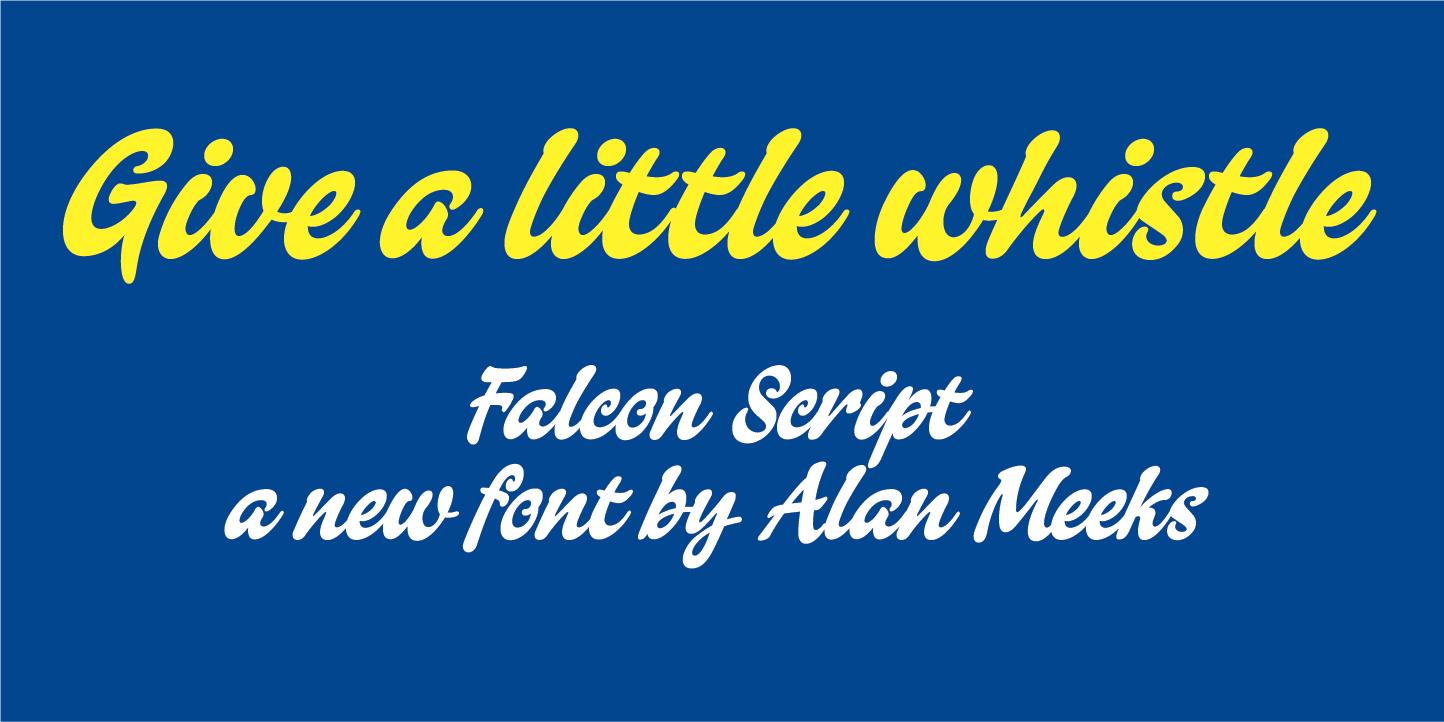 Falcon Script Font Poster 1