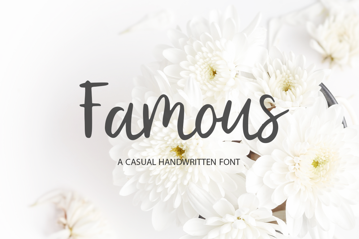 Famous Font Poster 1