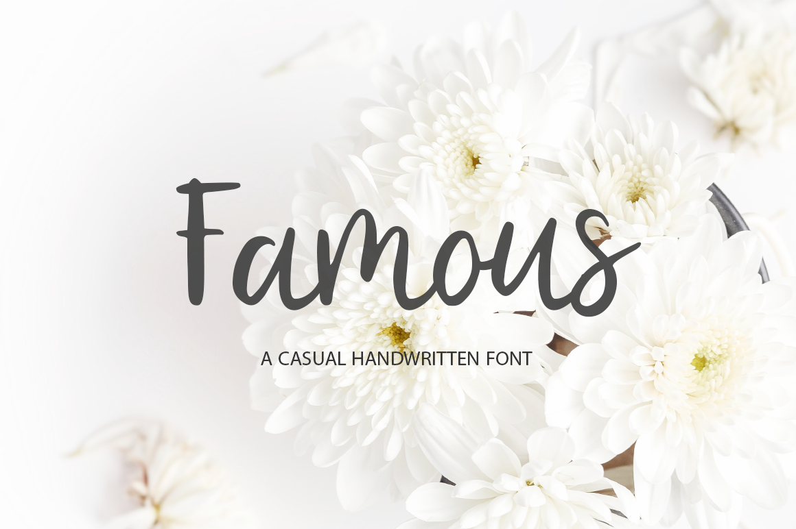 Famous Font Famous Font Poster 1
