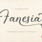 Fanesia Font Poster 1