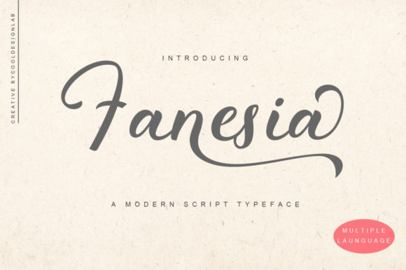 Fanesia Font Poster 1