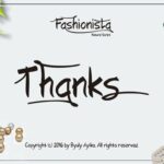 Fashionista Font Poster 8