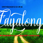 Fayalong Script Font Poster 1