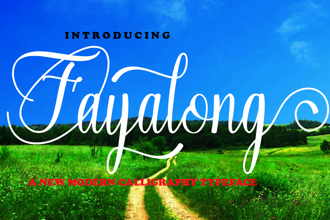 Fayalong Script Font Poster 1