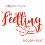 Feelling Font Poster 1