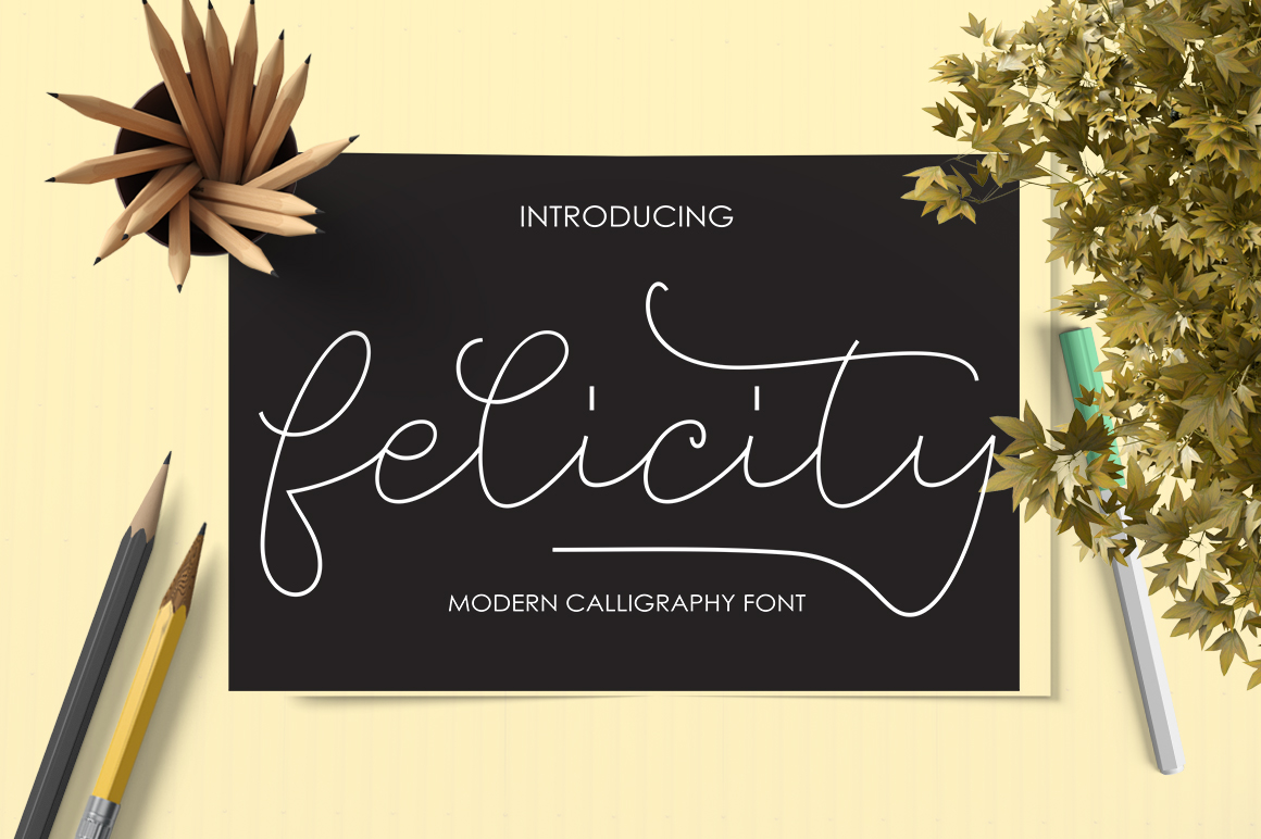 Felicity Font Poster 1