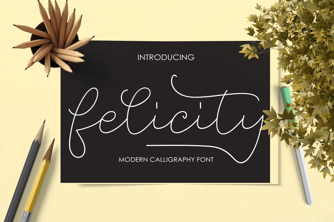Felicity Font Felicity Font Poster 1