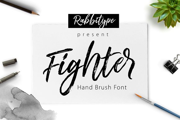 Fighter Font Poster 1