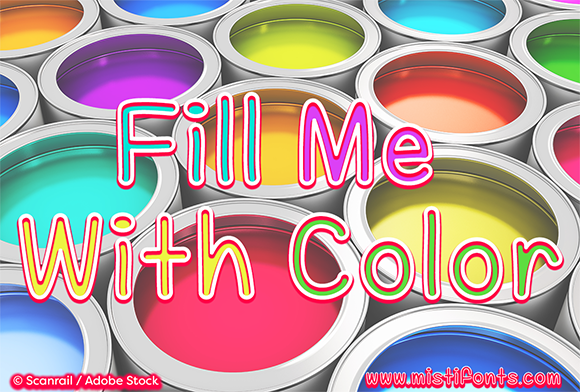 Fill Me with Color Font Poster 1